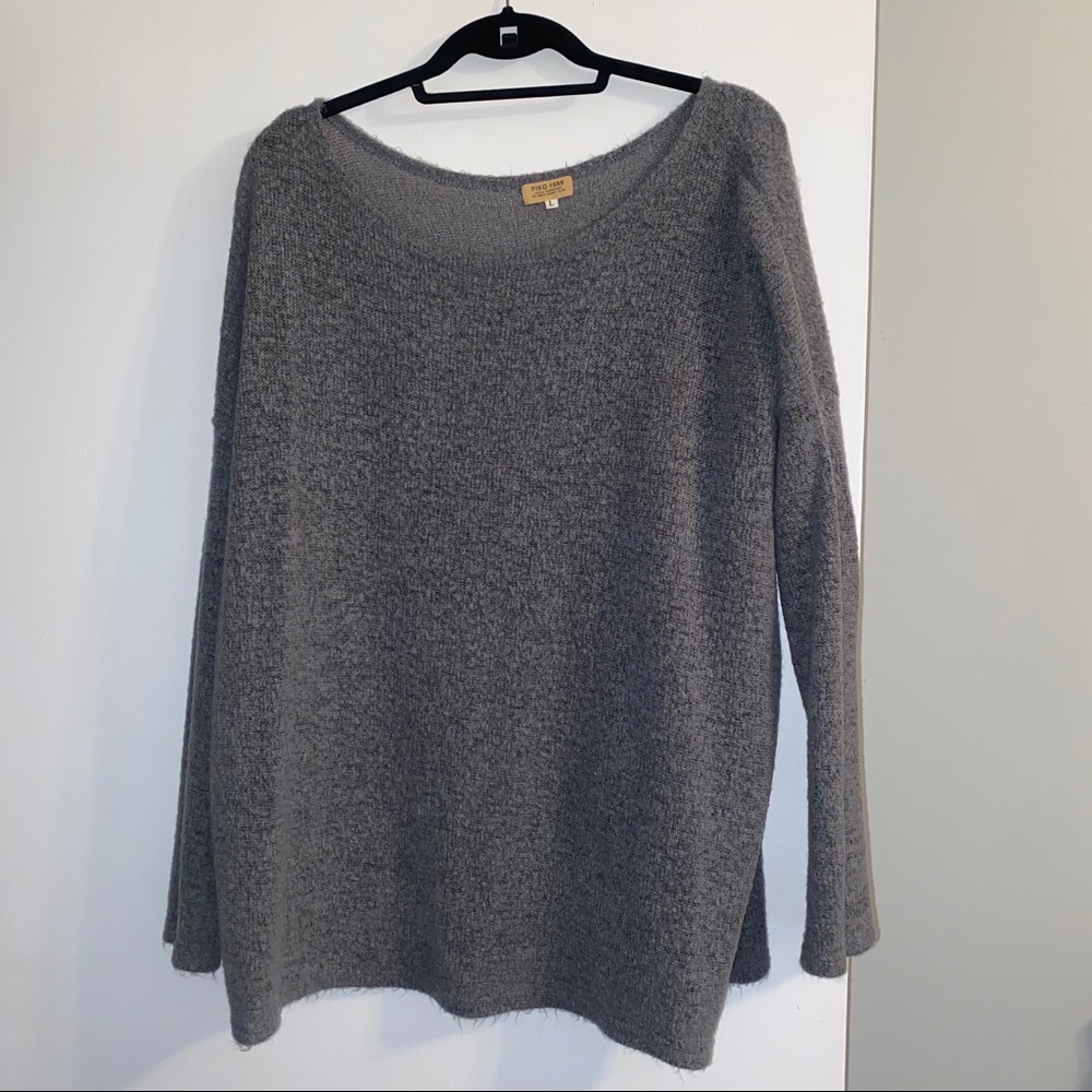 Gray Piko Sweater